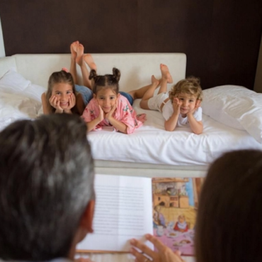 Qui il pranzo dei bambini è offerto!
